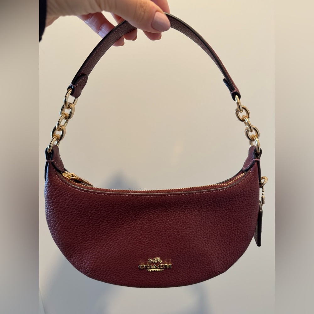 Coach mini Payton in wine red